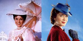 Julie Andrews and Emily Blunt as Mary Poppins