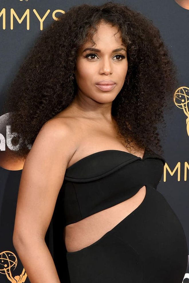 It's not often that a hairstyle renders us speechless. But when Kerry Washington stepped on the red carpet wearing these big, bouncy curls— we were stunned. The only thing capable of outshining this style is her adorable baby bump. Photo: Getty