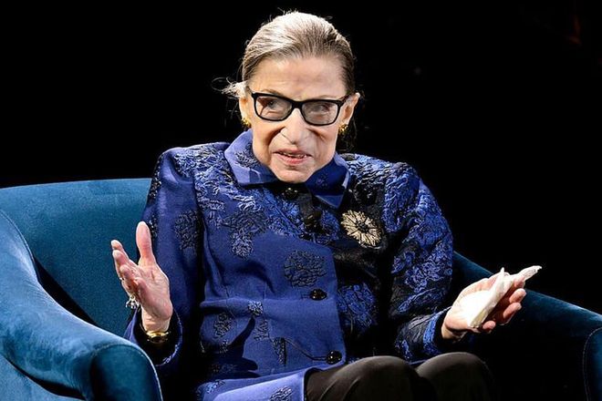 Ruth Bader Ginsburg is honored at the Fourth Annual Berggruen Prize Gala in 2019. (Photo: Eugene Gologursky/Getty Images) 