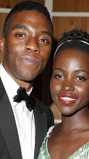 Chadwick Boseman and Lupita Nyong'o (Photo: Jeff Vespa/Getty Images)