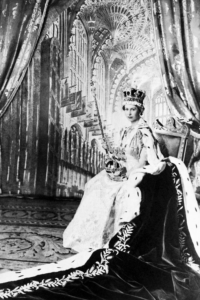 Following the sudden death of her father on February 2, 1952, Elizabeth ascended the throne at the age of 25. She kept her own name, Elizabeth, as her regnal title. Her coronation on June 2, 1953 was the first ever to be televised, with 27 million people watching around the world. Photo: Getty 