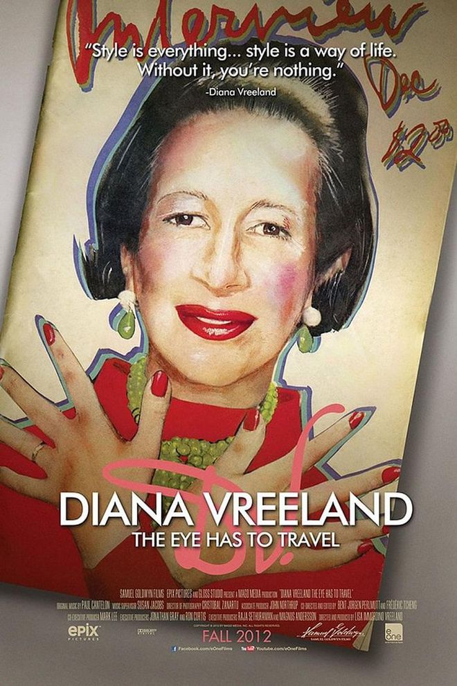 A labour of love, this documentary about the legendary fashion editor was the brainchild of Lisa Immordino Vreeland, the wife of Diana's grandson Alexander. Using the tapes Diana made to write her biography 'D.V.' and speaking to those who knew her, (such as David Bailey and Penelope Tree) Lisa discovered not only Diana's well-documented influence on the fashion world, but also her private vulnerabilities and insecurities.  