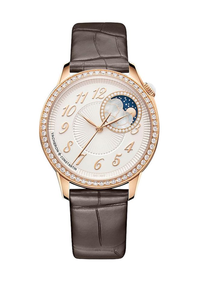 Pink gold and diamond Égérie Self-winding watch. (Photo: Vacheron Constantin)