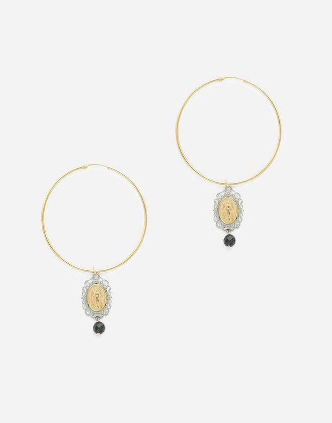 Sicily Hoop Earrings, $2,750, Dolce & Gabbana