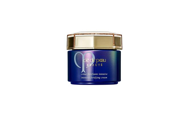 Nourish parched skin with Clé de Peau Beauté Intensive Fortifying Cream, $210, which intensely revitalises skin overnight, thanks to its firming and brightening actives. 