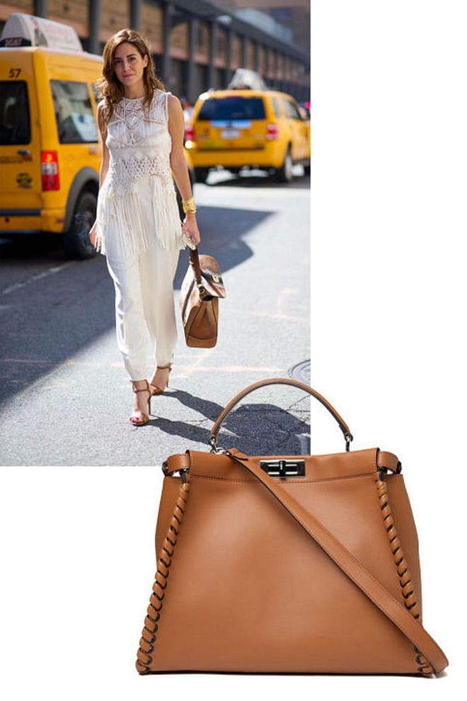 They were wrong about the diamonds. With chic hardware and plenty of room, neutral totes are actually a girl's best friend.
Fendi bag, $4,900, shopBAZAAR.com.
Photo: Diego Zuko/Fendi