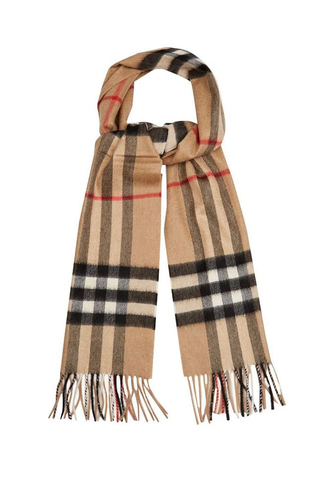 Burberry's signature check is famed the world over, and its scarf - perhaps due to its accessibility - is still one of its more popular pieces. Photo: Getty