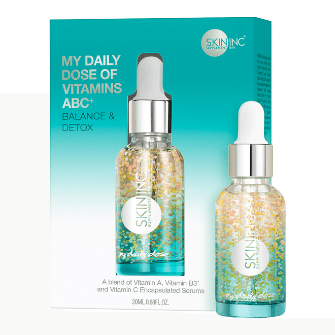 Think of this as multi-vitamins for your skin. This pre-blended serum seeks to nourish and relieve stressed skin with fortifying doses of vitamin A to support skin's natural cell renewal and healing processes (to strengthen while reversing environmental damage); vitamin B3 and pro-vitamin B5 to deeply nourish and diminish appearances of dark spots; and vitamin C, a pure, powerful antioxidant to fight free radicals to reduce skin damage, inflammation and the size of pores. 