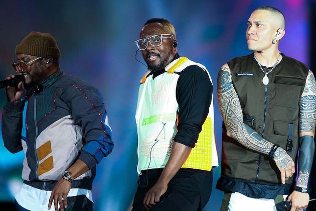 Apl.de.Ap, Will.I.am and Taboo of Black Eyed Peas perform on stage during Black Eyed Peas concert at Cidade do Rock on October 05, 2019 in Rio de Janeiro, Brazil. (Photo: Alexandre Schneider/Getty Images)