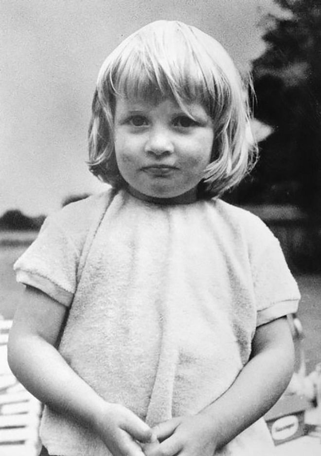 Diana at three years old. "She was quite a lovable child," au pair Inge Crane told CNN. "She was very, very cuddly."

Photo: Getty