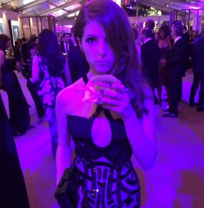In &amp; Out at the after-party? Give the event planner a raise. And give Anna Kendrick a gold star for wearing that smoking-hot dress so well.
Photo: Instagram