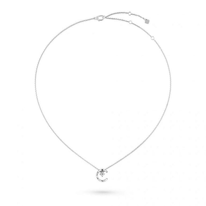 Coco Crush 18K white gold necklace with diamond, $7,900
