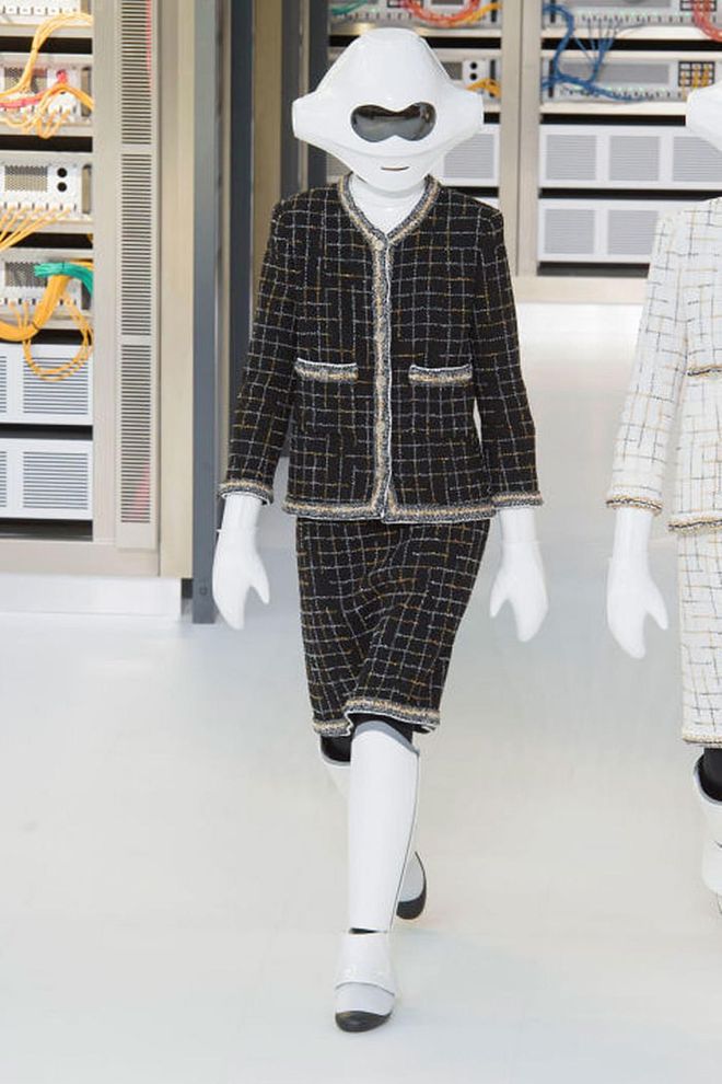 Could you dress as anything chicer than a Chanel robot this Halloween? We think not. Plus, what a great excuse to invest in a Chanel suit.