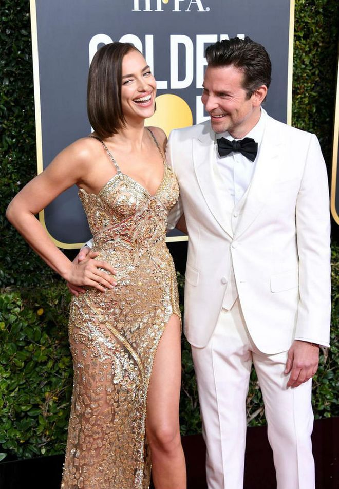 Bradley Cooper and Irina Shayk 2019 Golden Globes red carpet
