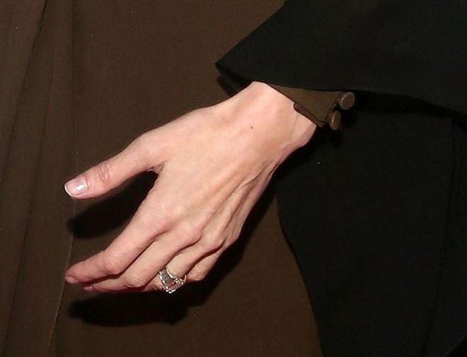 Brad Pitt also spent $500,000 (£386,130) on his second engagement ring—this time, it was a 16-carat rock for Angelina Jolie.

