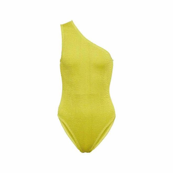 One-Shoulder Swimsuit, US$550 (S$756), Bottega Veneta at Mytheresa
