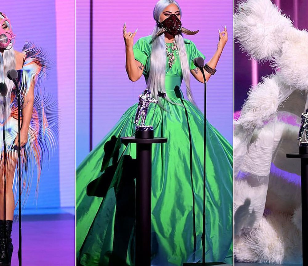 Lady Gaga at the 2020 Video Music Awards (Photos: Getty Images)