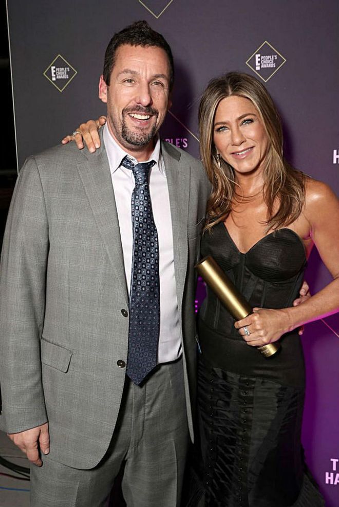 Jennifer Aniston and Adam Sandler at the People's Choice Awards