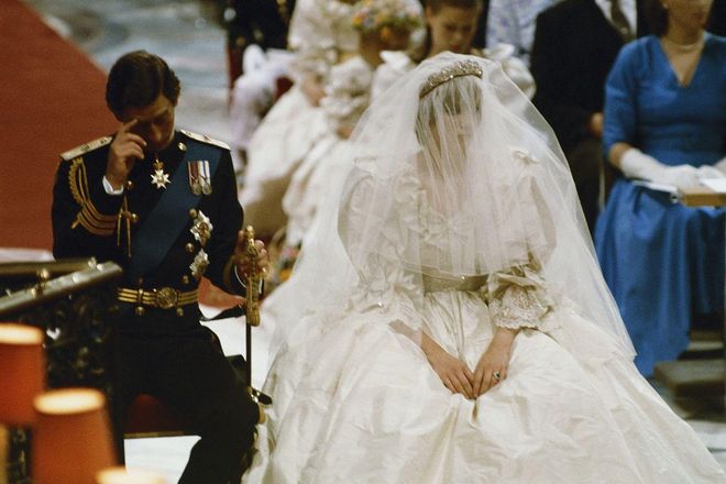 Prince Charles and Princess Diana's 1981 wedding had so many issues it's hard to keep track. First of all, Prince Charles messed up his vows, offering to give Diana "thy goods" instead of his "worldy goods." But the real blunder came from Diana, so go ahead and swipe to the next slide.