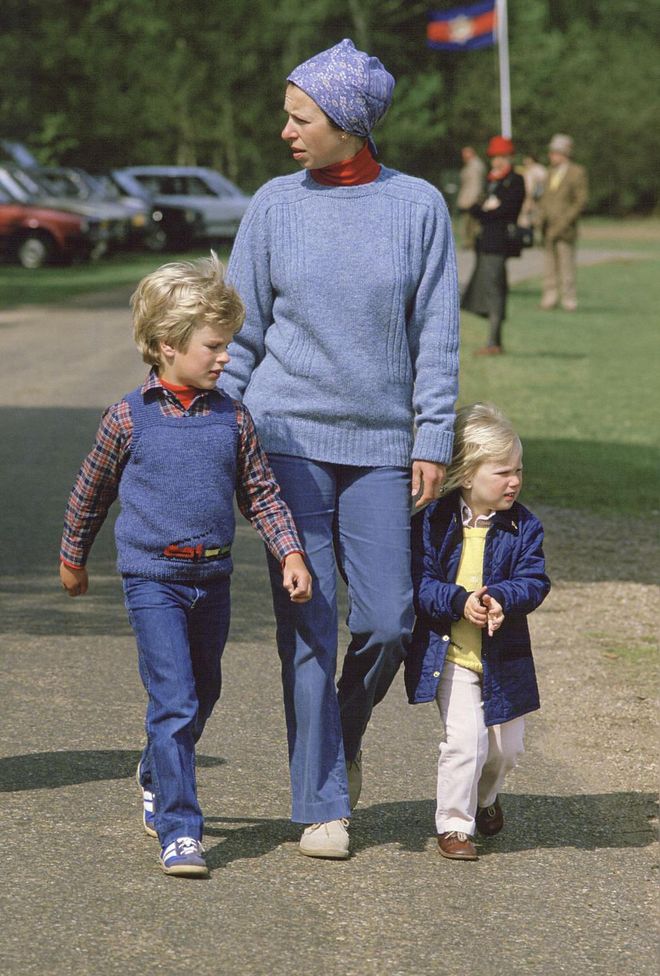 Princess Anne brought her adorable brood, Peter and Zara Phillips, to the Royal Windsor Horse Show back in 1984.
Photo: Getty 