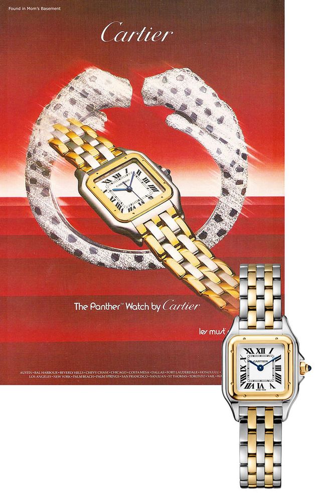 First launched in 1984, the Cartier Panthère watch quickly gained fans such as Hollywood actor Pierce Brosnan and singer Tina Turner. Panthère de Cartier, USD7,350; cartier.com