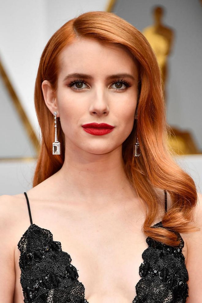 Who knew matching your eye shadow to your hair colour could be so pretty? 

Photo: Getty Images