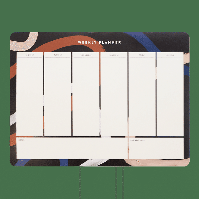 If you fail to plan, you plan to fail. The Paper Bunny's Cora Blush Weekly Desk Planner comes beautifully designed, making for the perfect desk accompaniment to plan your week ahead. It comes with 52 tear out sheets and space for notes, extra scribbles, and handy columns for reminders. 