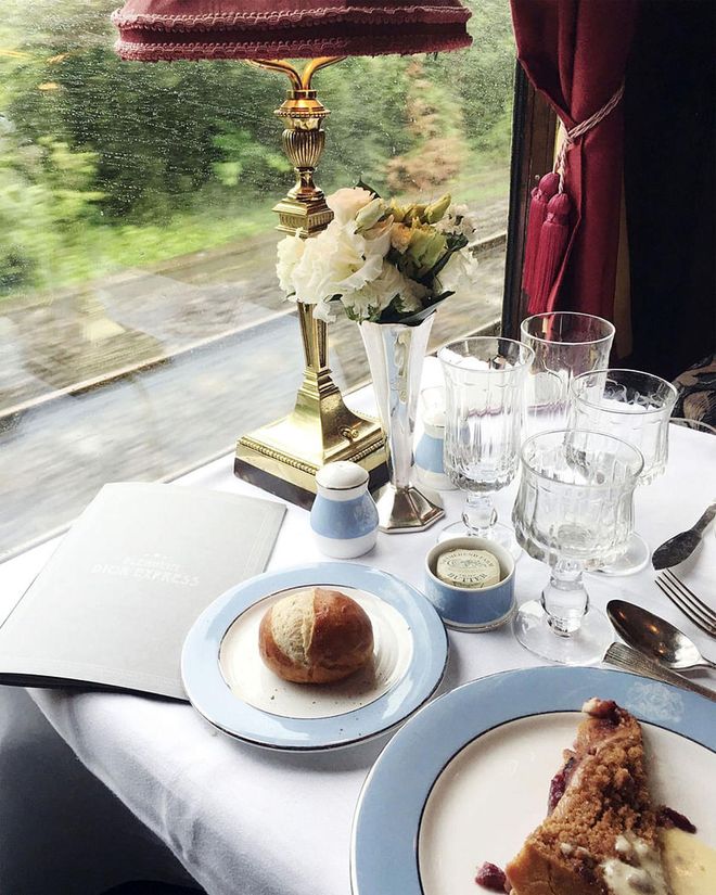 Lunch is being served on the Dior Express Train! Photo: Dior