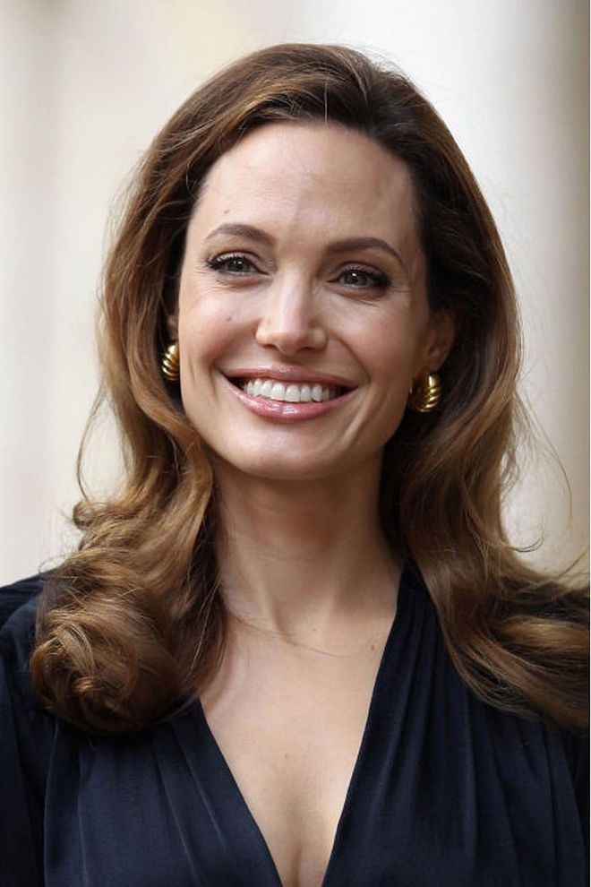 While she may have had the occasional make-up slip-up, Angelina Jolie never fails to impress with her hair. Photo: Getty