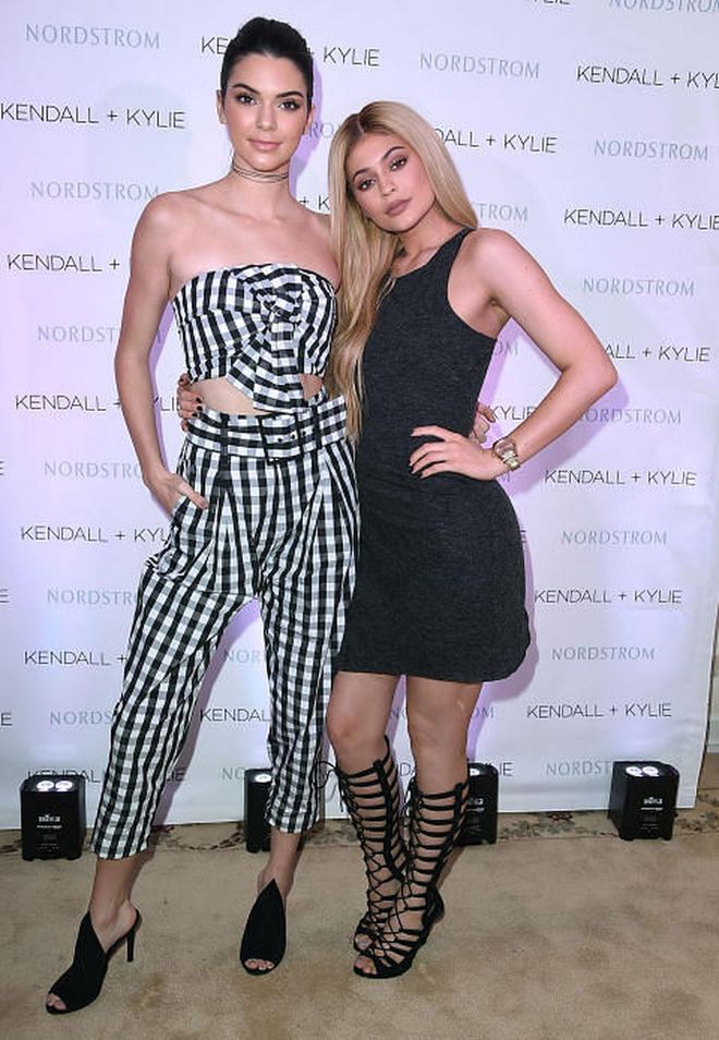 At the beginning of SS'16 fashion week in February, the Jenner sisters launched their contemporary fashion line in department stores such as Nordstrom and Bloomingdales, and online for e-commerce sites like ASOS. Though Kendall is the face for many fashion brands and her younger sister Kylie is in the process of building her beauty empire, the two still come together to design their namesake line. Photo: Getty