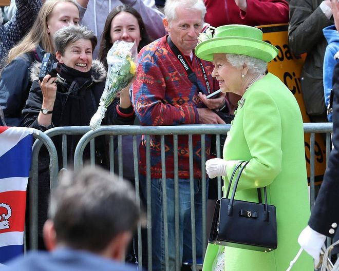 And the Queen makes her way through town. Photo: Getty