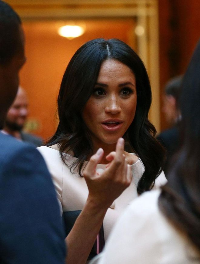 A video recently circulated showing Meghan Markle and Prince Harry in the audience of the Britain's Got Talent finale, in which the Duchess of Sussex does not blink or show facial expressions at all. Photo: Getty