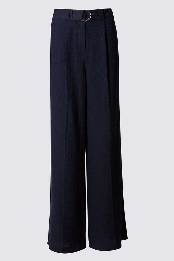 Marks & Spencer do classic pieces well, so  these linen trousers are a good find indeed. 