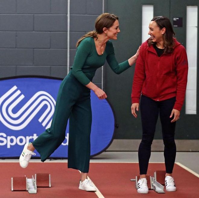 The Duchess of Cambridge and Jessica Ennis-Hill at SportsAid event