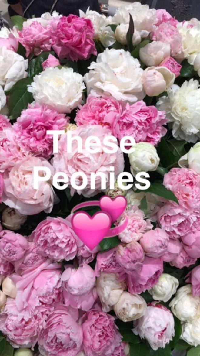 Loving these peonies! Aren't they beautiful?! Photo: Dior