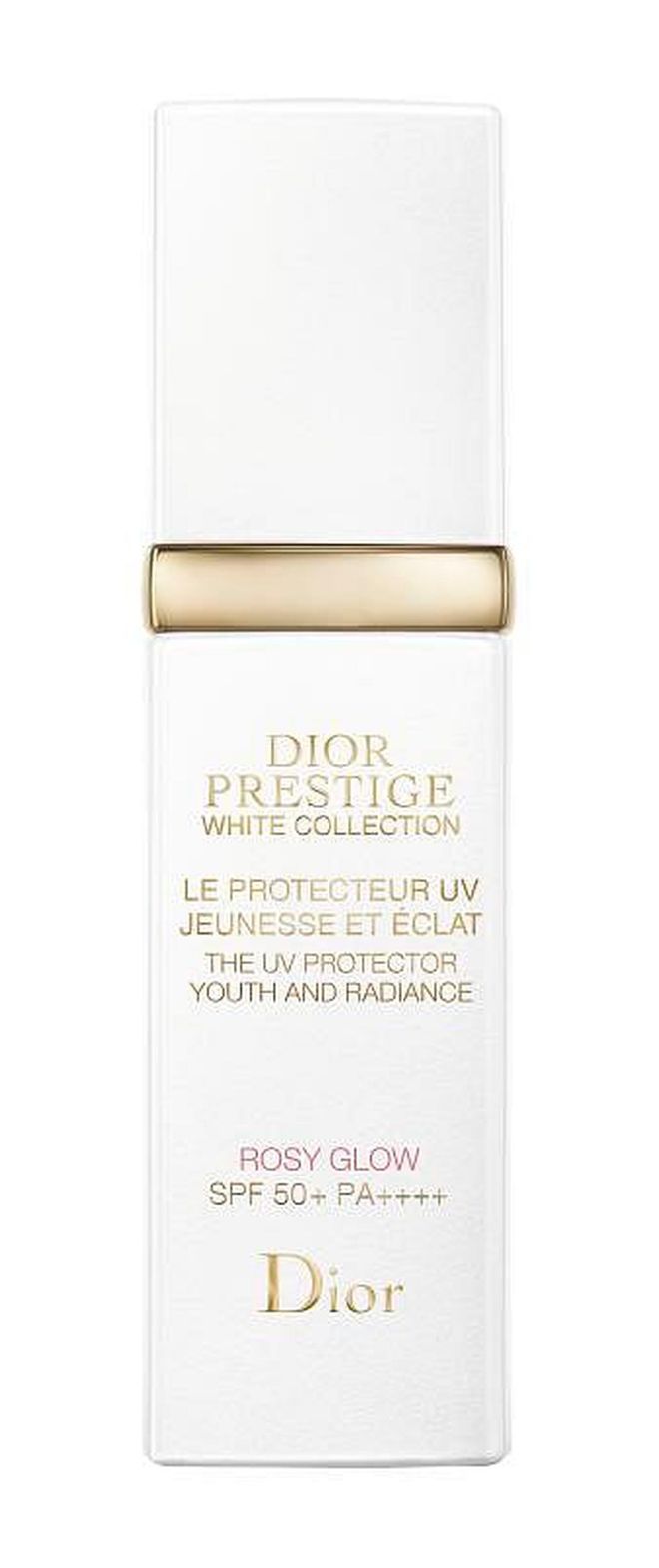 Prestige White The UV Protector Youth and Radiance Rosy Glow SPF 50+ PA++++, $165, Dior