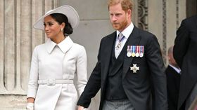 Prince Harry and Meghan Markle at Queen Elizabeth II Platinum Jubilee