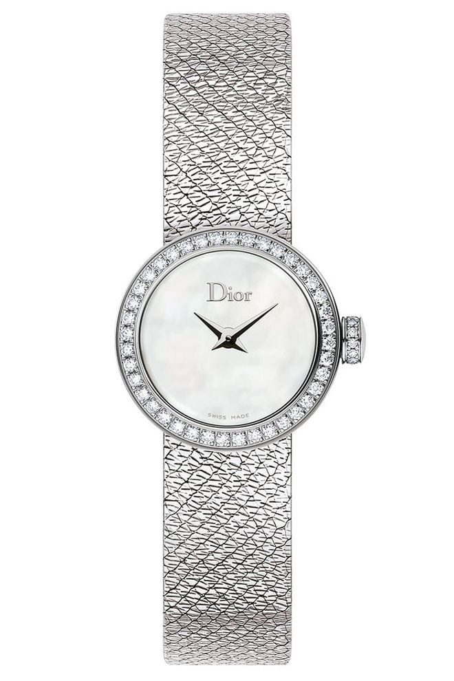 Dior La Mini D de Dior Satine watch, $4,950, 1 (800) 929-DIOR.
