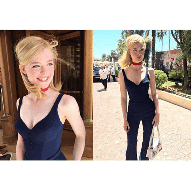 ELLE FANNING. There's nothing to say here, except I hope all of us someday find jumpsuits this well-fitting.