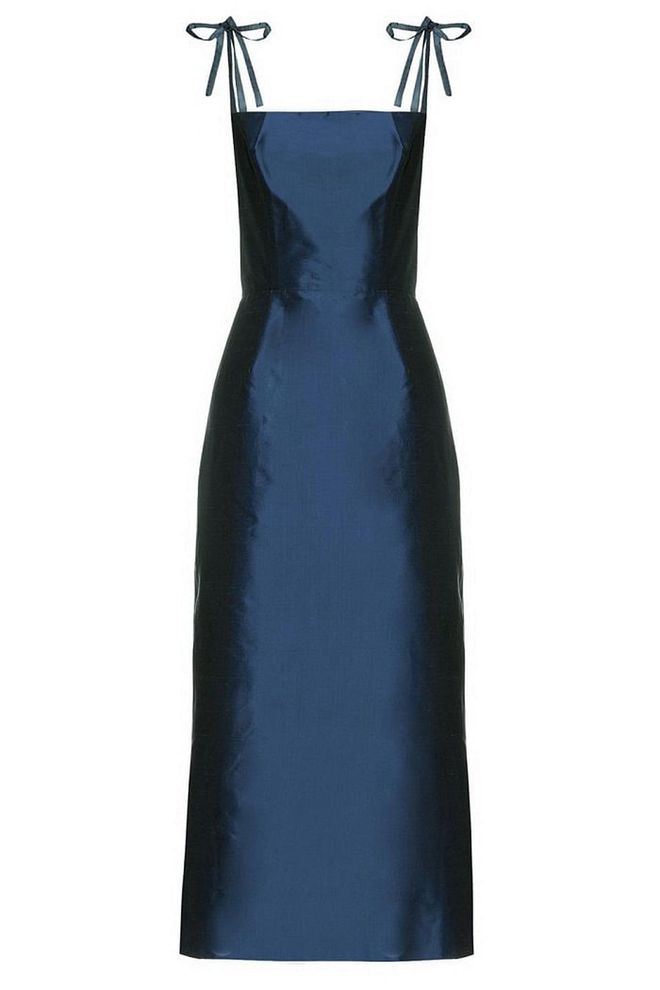 You'll be able to pull out this chic navy dress again and again if you are clever with your accessories. The Vampire's Wife silk dress, £700