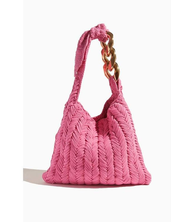  Small Chain Hobo Bag in Pink, $1,140, J.W. Anderson