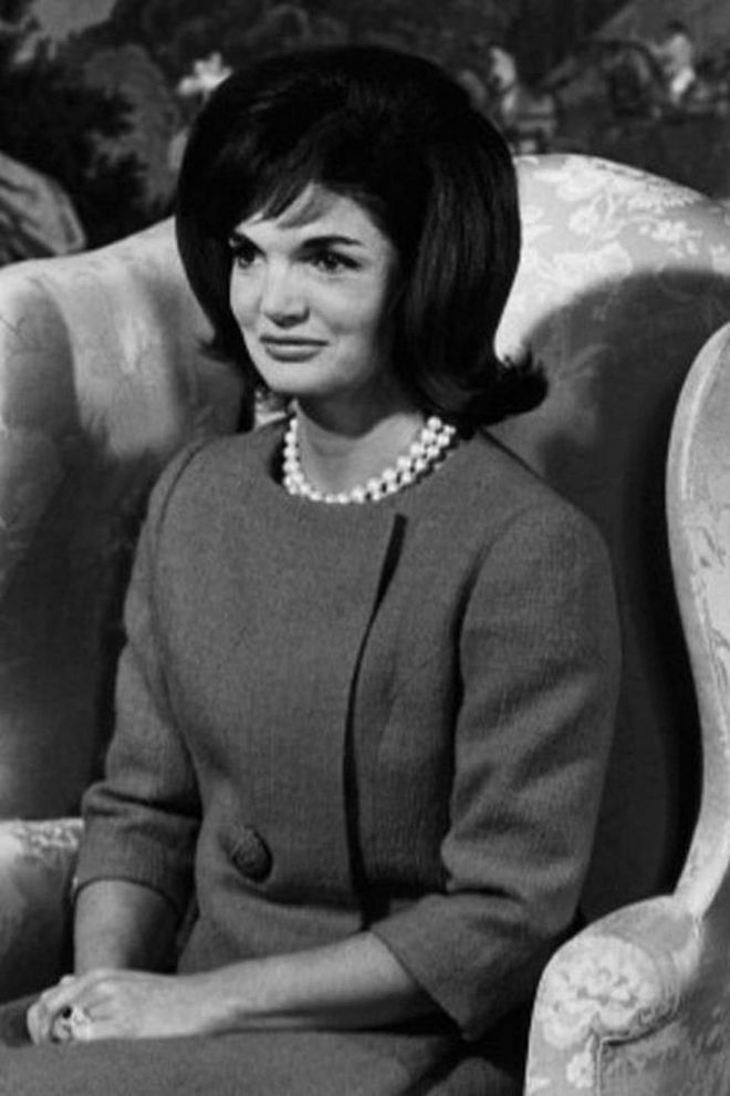 Jackie Kennedy is known for her signature strand of faux pearls which is on display today at the National Museum of American History.