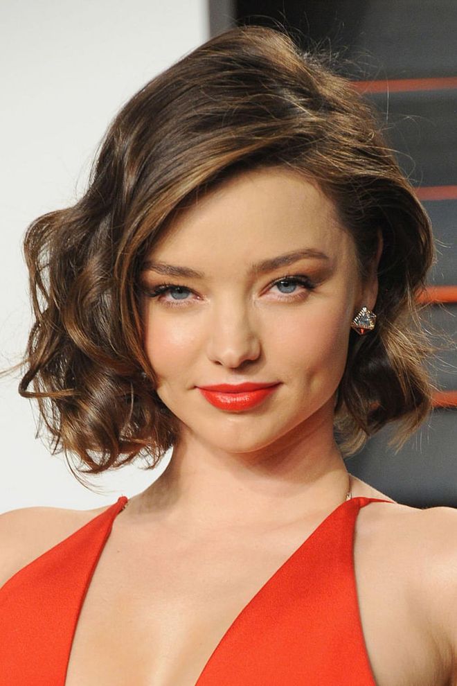 Copy Miranda Kerr and vary the size of your curls for bounce and volume.