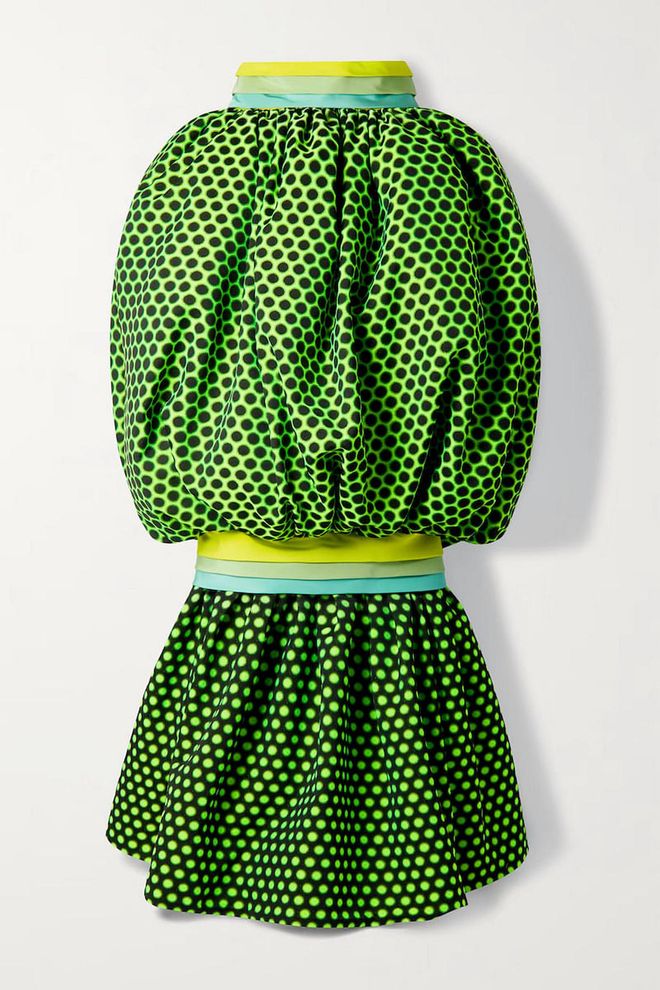 Tiered Silk-Trimmed Polka-Dot Twill Maxi Skirt, $2,092, Christopher John Rogers at Net-a-Porter