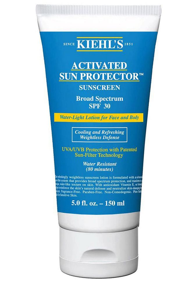 Activated Sun Protector Water-Light Lotion For Face & Body, $58, Kiehl's