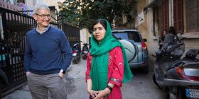 apple, malala fund, Malala Yousafzai