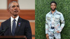 Barack Obama and Chadwick Boseman (Photos: Getty Images)