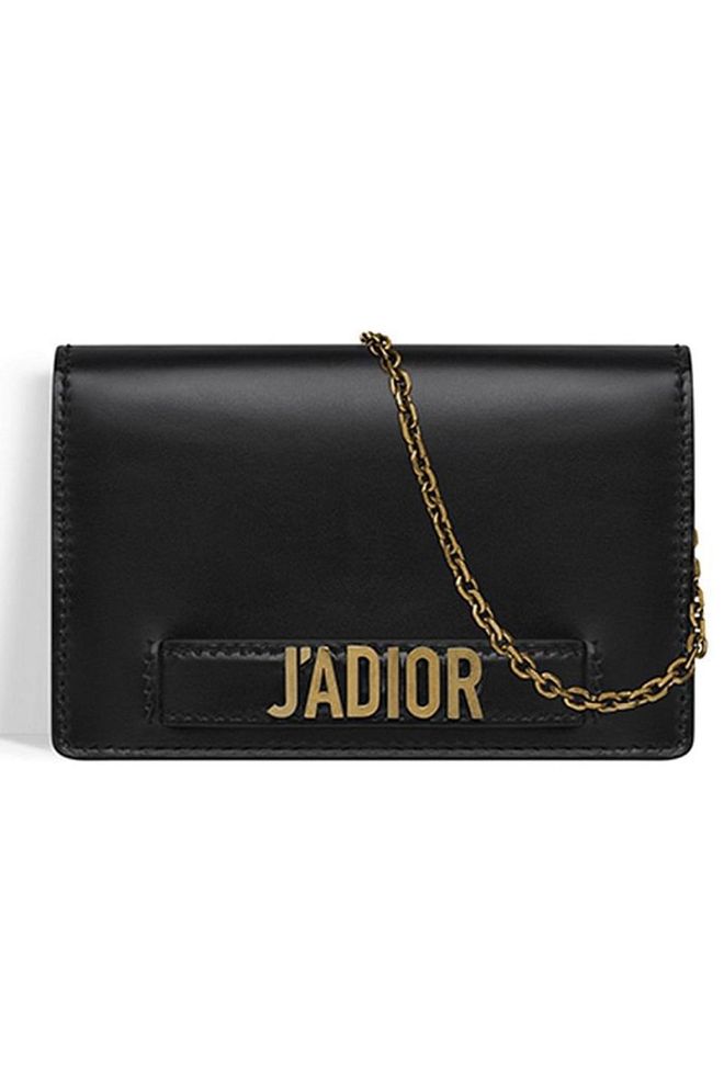 Maria Grazia Chiuri's debut collection for Dior was an instant hit among the fashion press - and its logo chain bag will prove a timeless piece indeed. Chain leather bag, £1,200