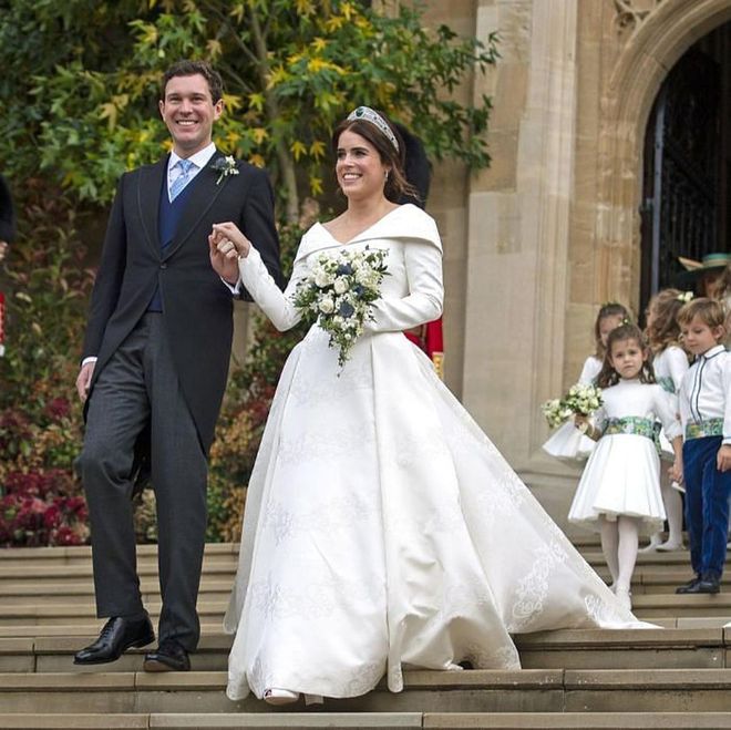 Fast-forward to later in the year, Princess Eugenie also picked St. George’s Chapel for her October 12 wedding to longtime boyfriend and Casamigos brand ambassador Jack Brooksbank.

Photo: Getty