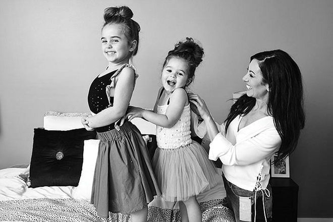 Sandi loves styling her daughters, Bella and Giselle, in the latest trends.